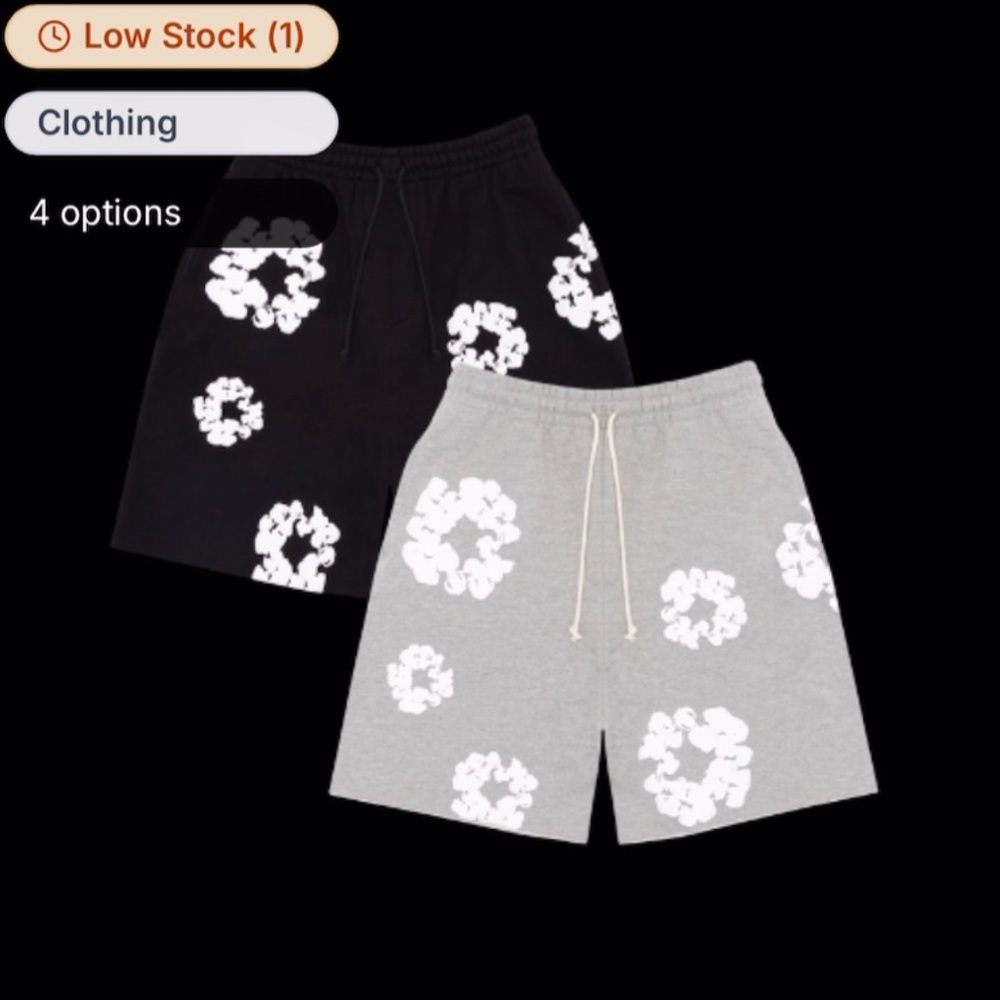Stylish Black and Gray Men's Shorts